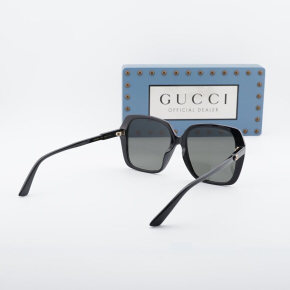 Gucci GG0533SA 001 Square Sunglasses - Black/Grey main image 9